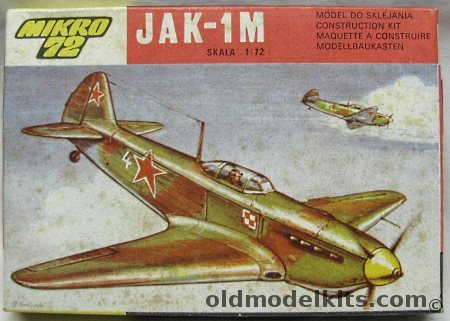 ZTS 1/72 Yak-1 or Yak-1M - USSR (1941 or Normandie-Nieman 1943) or Poland, S-02 plastic model kit